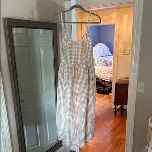 Old Navy Cream Tan Spaghetti Strap Sundress
